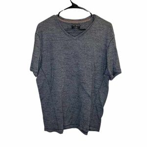 Trash Nouveau Short Sleeve Shirt Casual Gray Black Heathered Size Large L